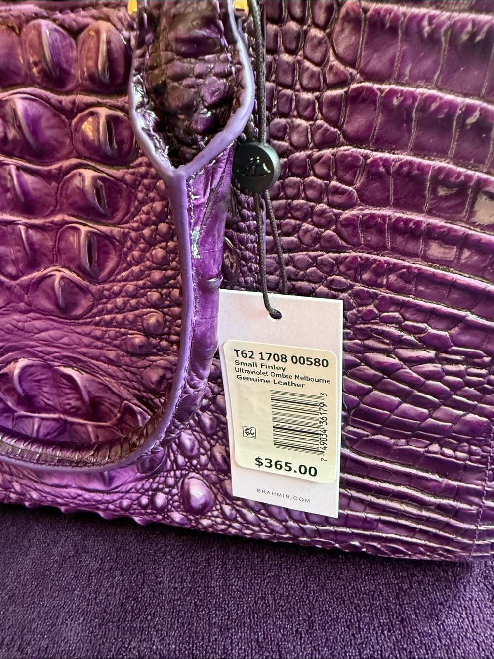 Brahmin Small Finley – Ultraviolet Ombre Melbourne – NWT 💜 - Picture 2 of 4